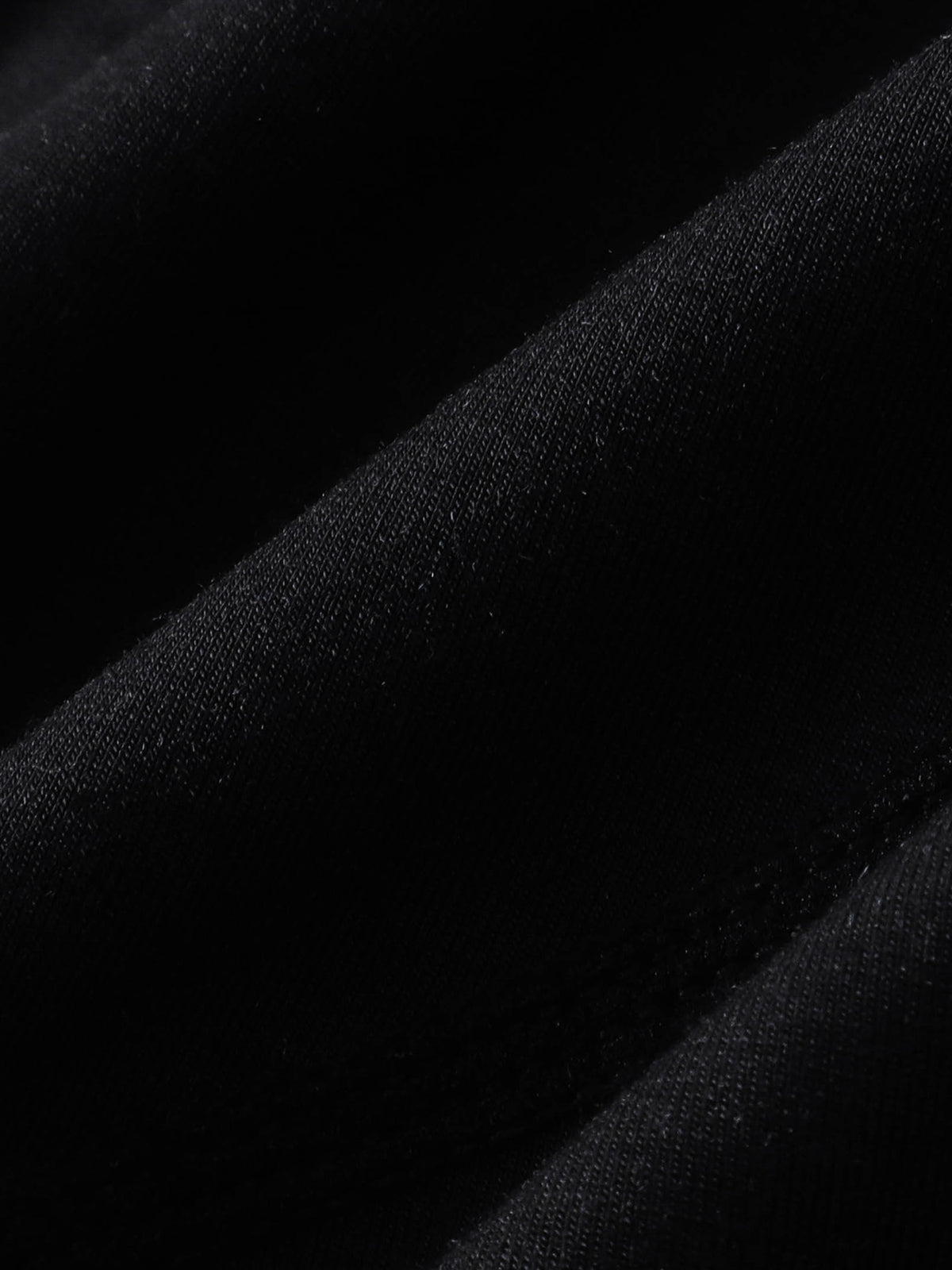 TBHNP T260057 Black. Black modal-blend fabric texture.