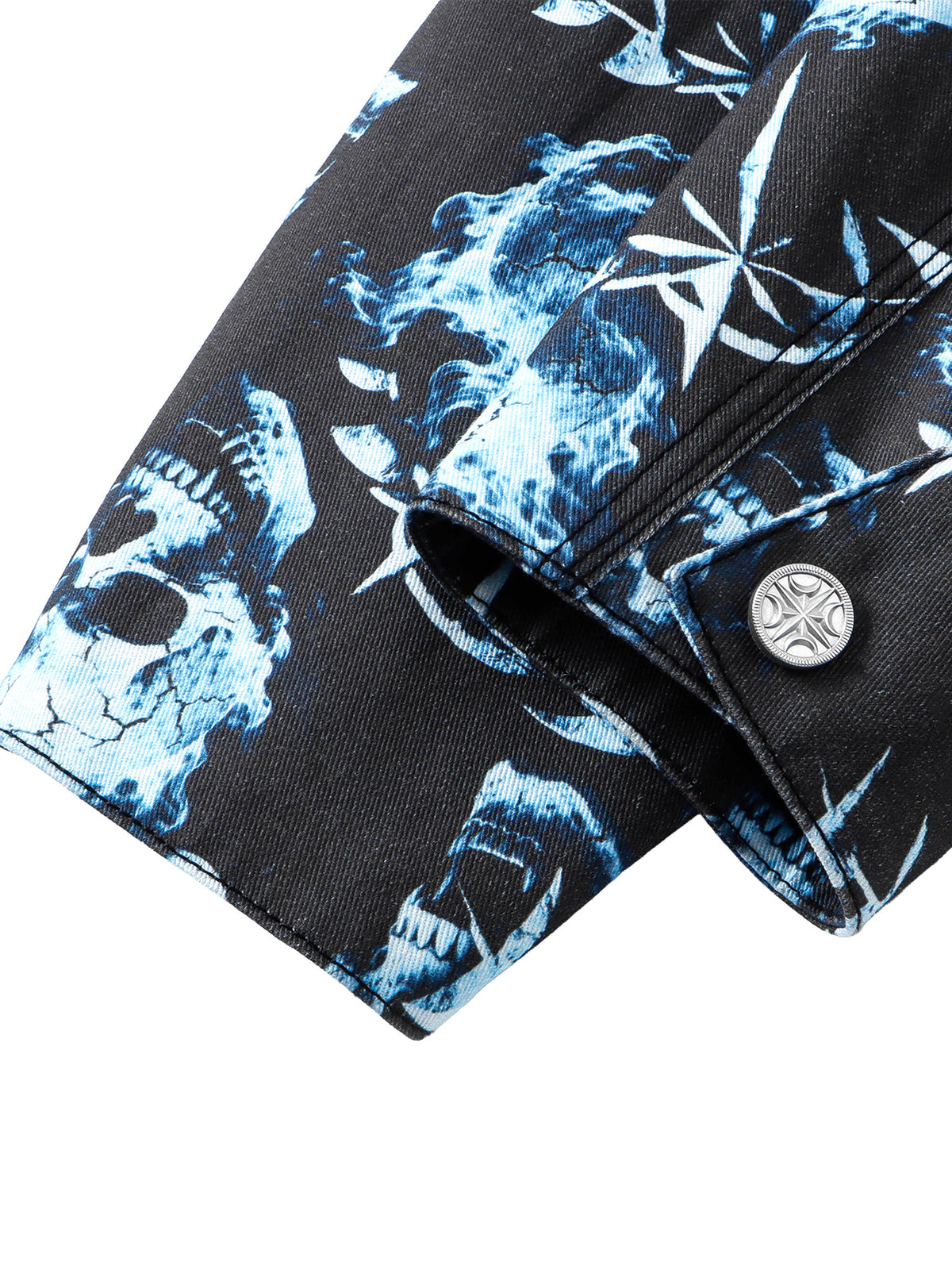 TBHNP T260046 Blue black. Cuff and button.