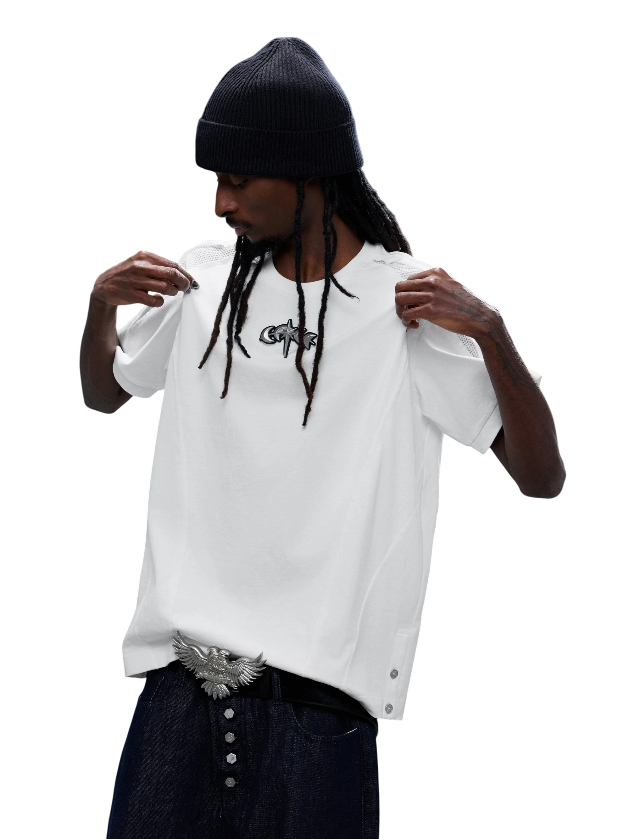 TBHNP Luminous Dawn sculpted structured cotton t-shirt — men's streetwear tee