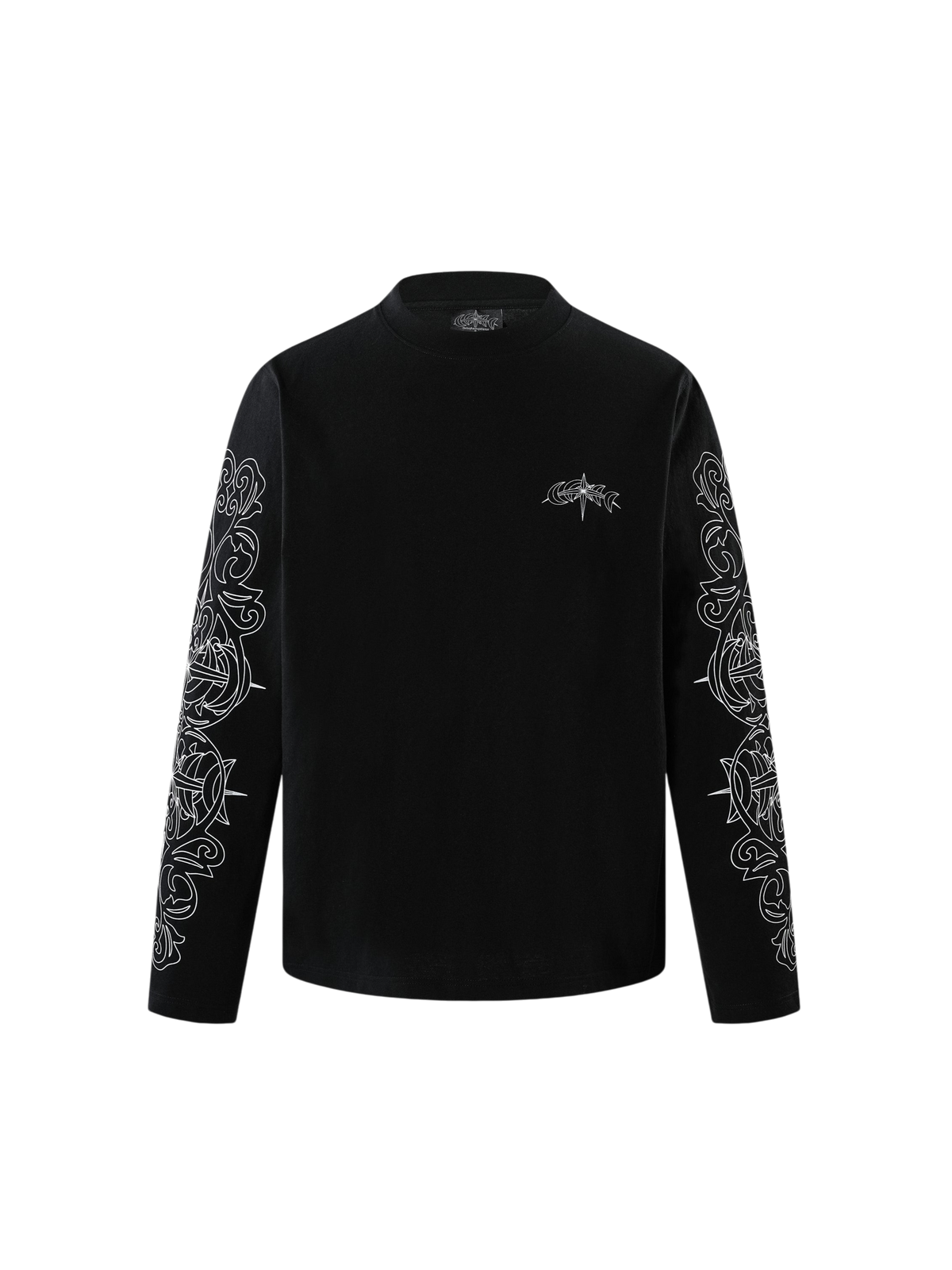 TBHNP logo long-sleeve T-shirt in black — product view 1