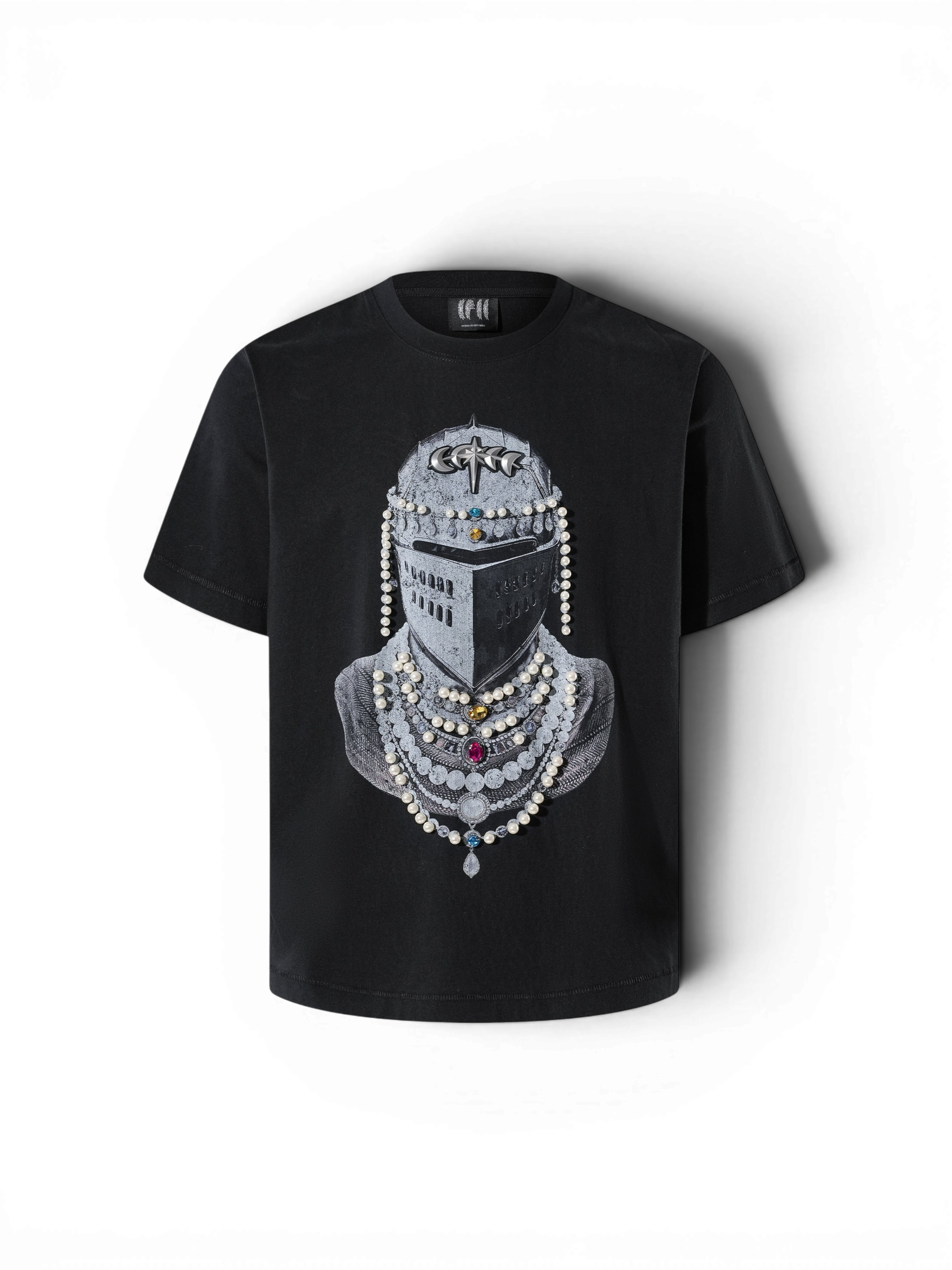 TBHNP Luminous Dawn jewel knight print cotton t-shirt — men's streetwear graphic tee