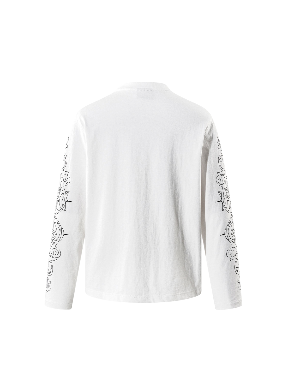 TBHNP logo long-sleeve T-shirt in off-white — product view 3