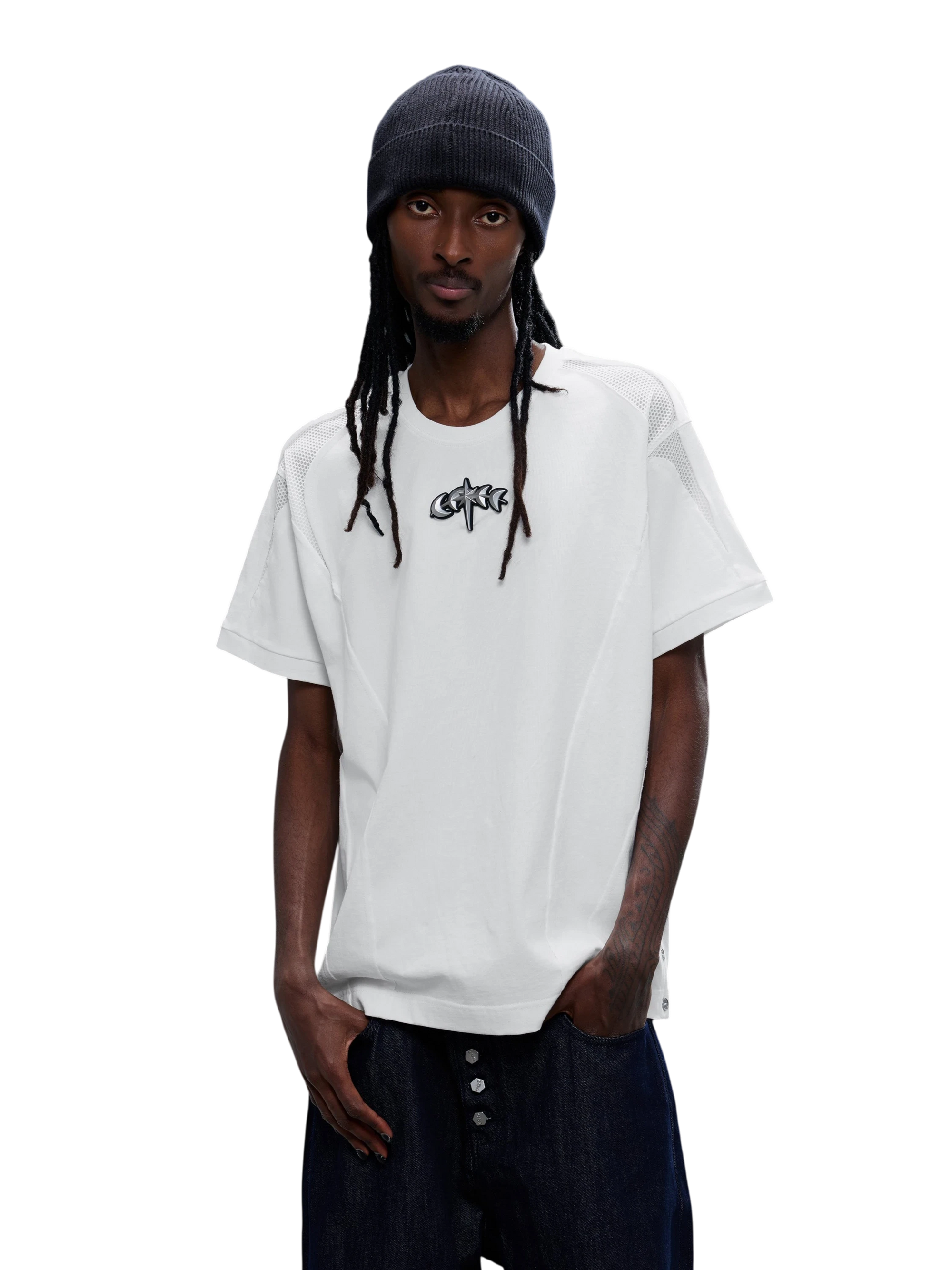 TBHNP Luminous Dawn sculpted structured cotton t-shirt — men's streetwear tee