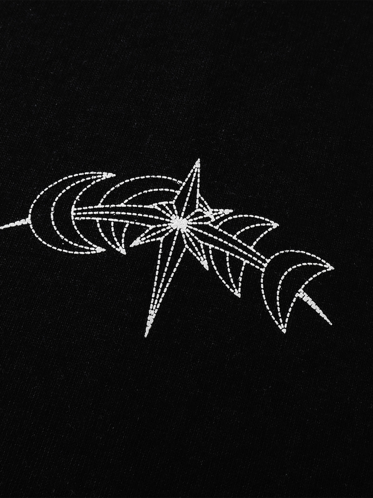 TBHNP logo long-sleeve T-shirt in black — detail 2