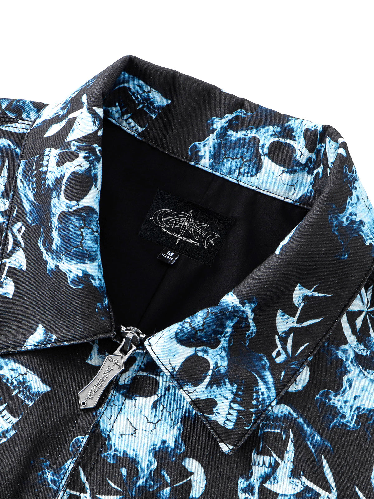 TBHNP T260046 Blue black. Collar and zipper.