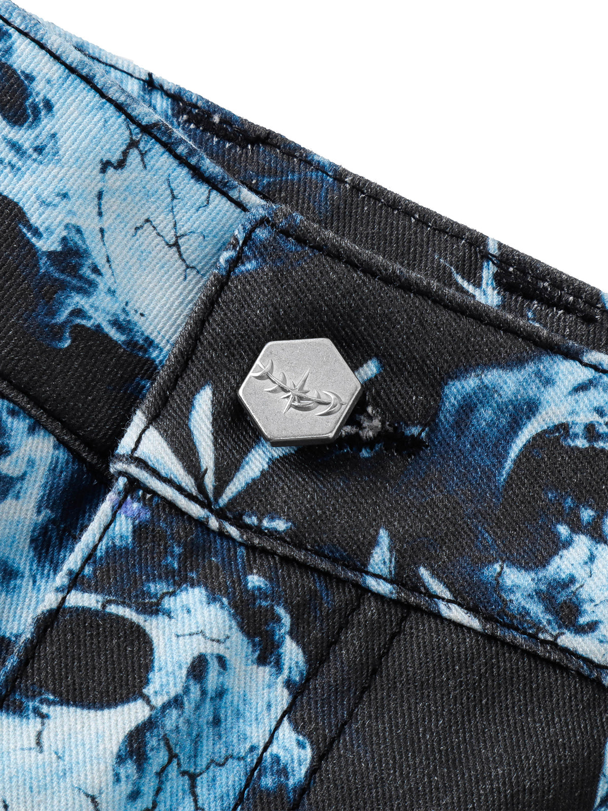 TBHNP T260047 Blue black. Waist button.