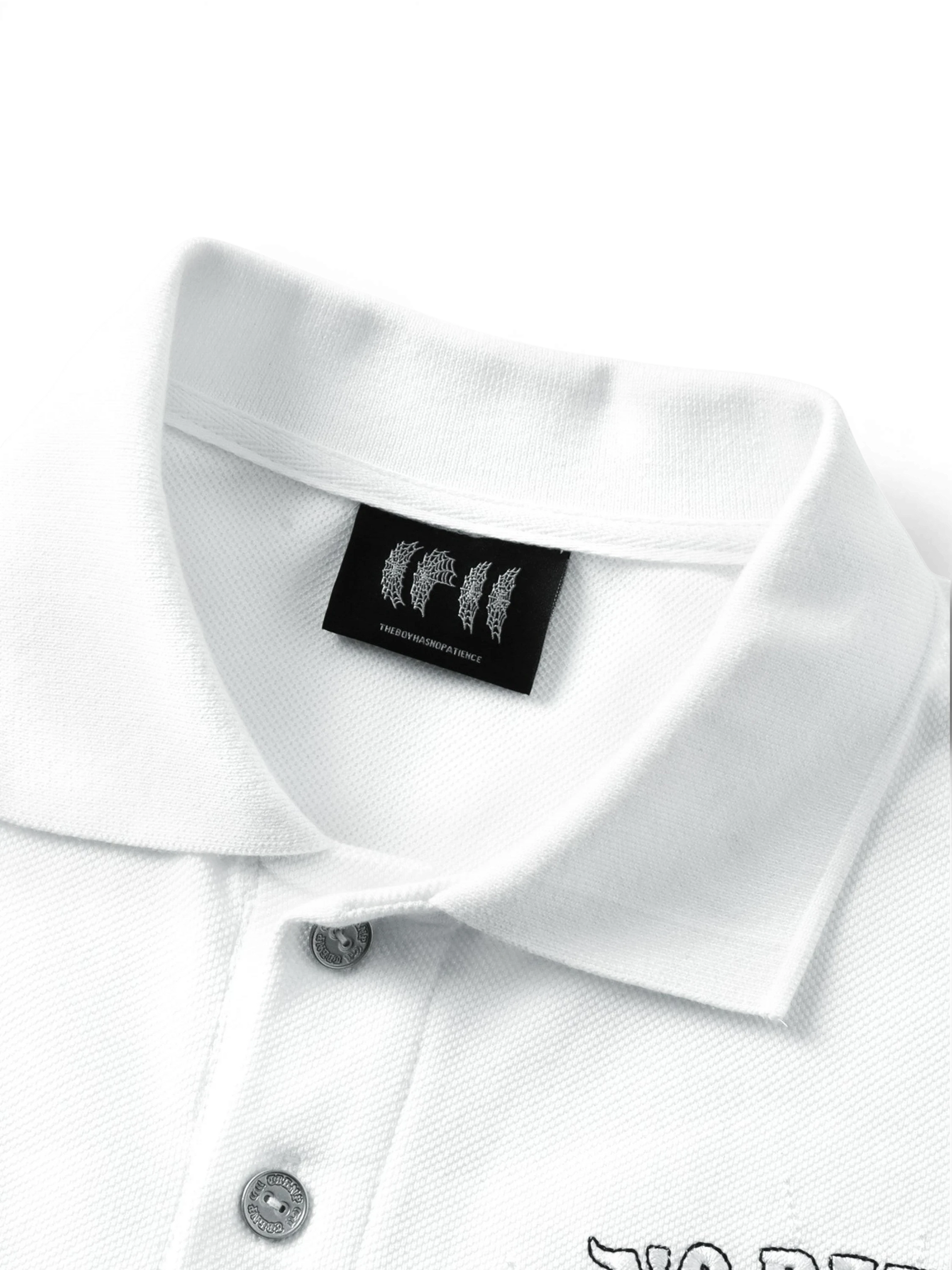 TBHNP Luminous Dawn double-headed eagle embroidered polo shirt — men's streetwear polo