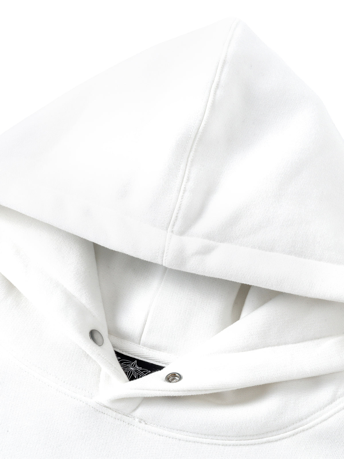TBHNP glitter-print cotton hoodie in white — detail 1