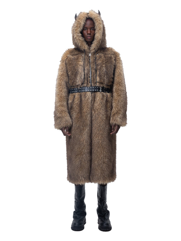 ECLIPSE OF THE BLOOD MOON BOXER FUR COAT