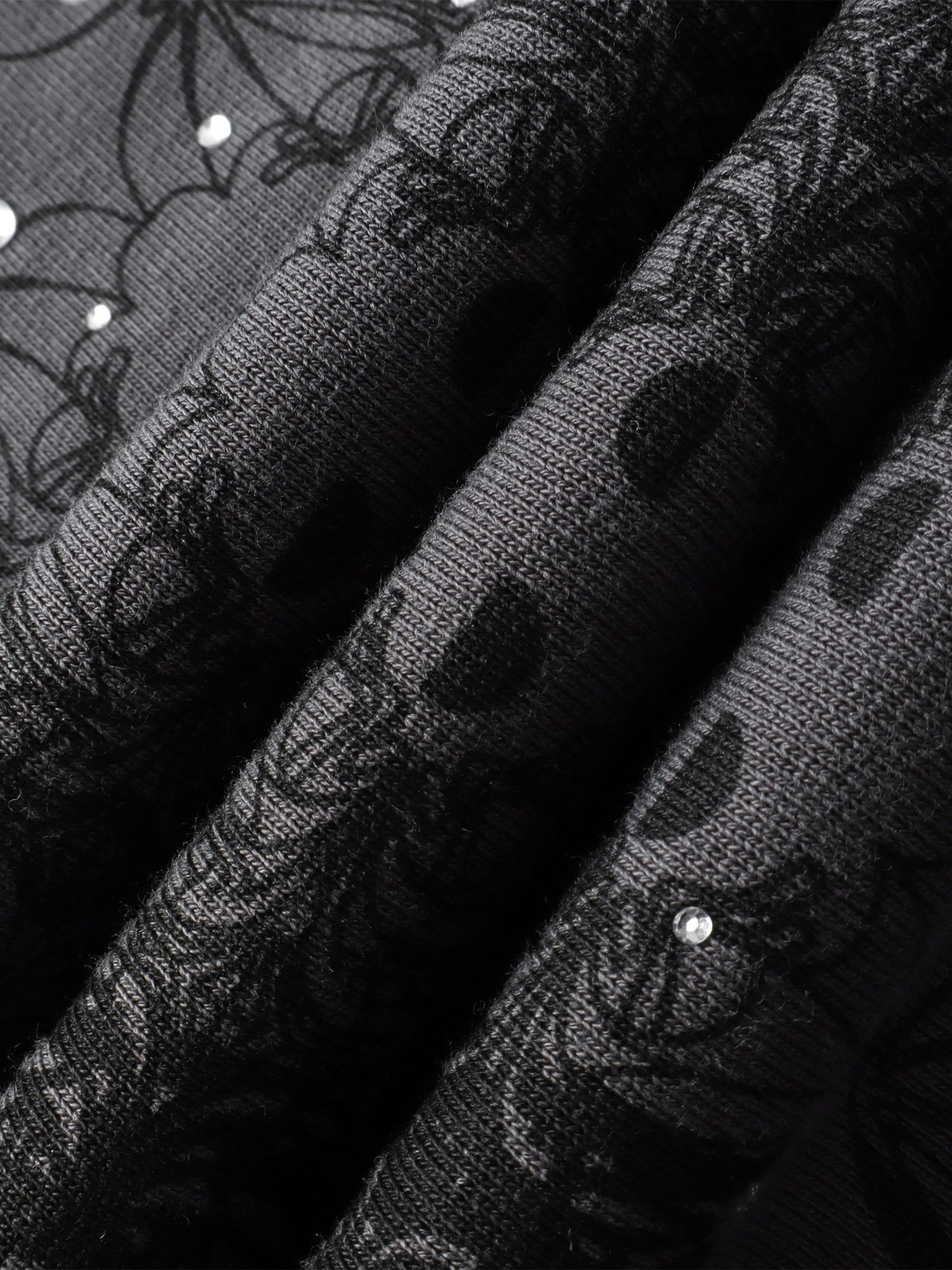 TBHNP Luminous Dawn all-over rhinestone wide-leg pants — men's streetwear pants