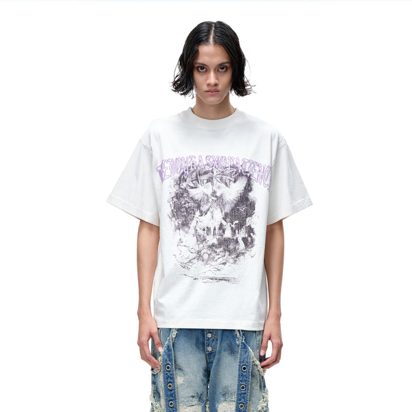 LUMINOUS DAWN DISTRESSED PATTERN S/S TEE