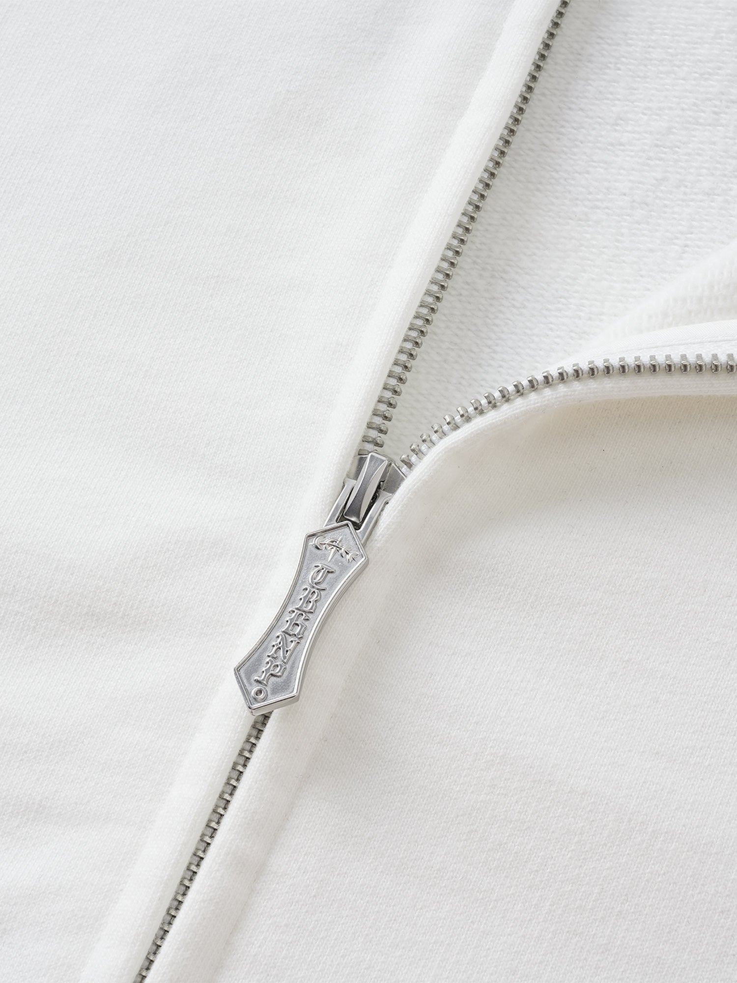 TBHNP Luminous Dawn astral logo flocked zip-up hoodie — men's streetwear hoodie