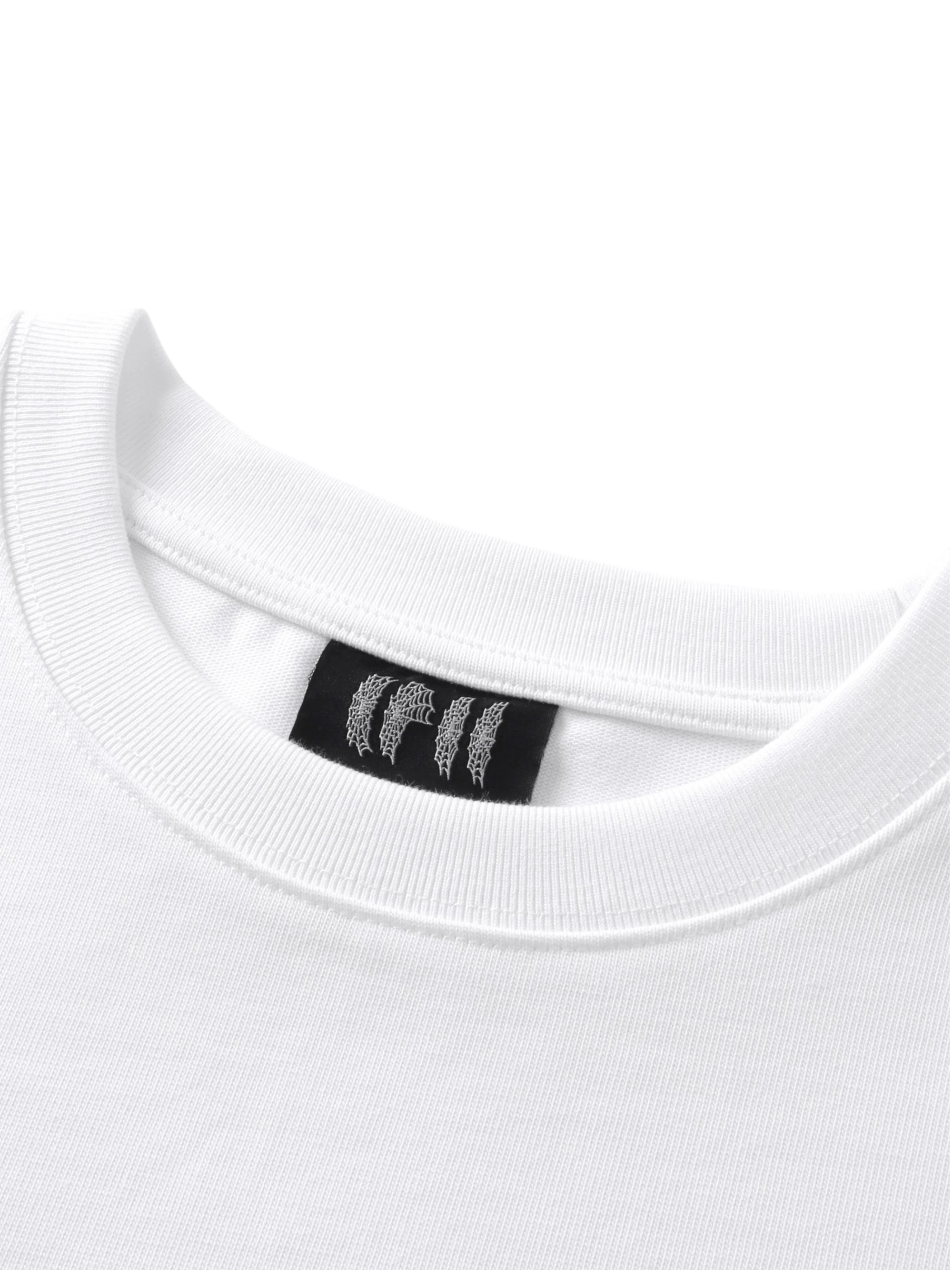 TBHNP Luminous Dawn flocked logo long-sleeve tee — men's streetwear graphic tee