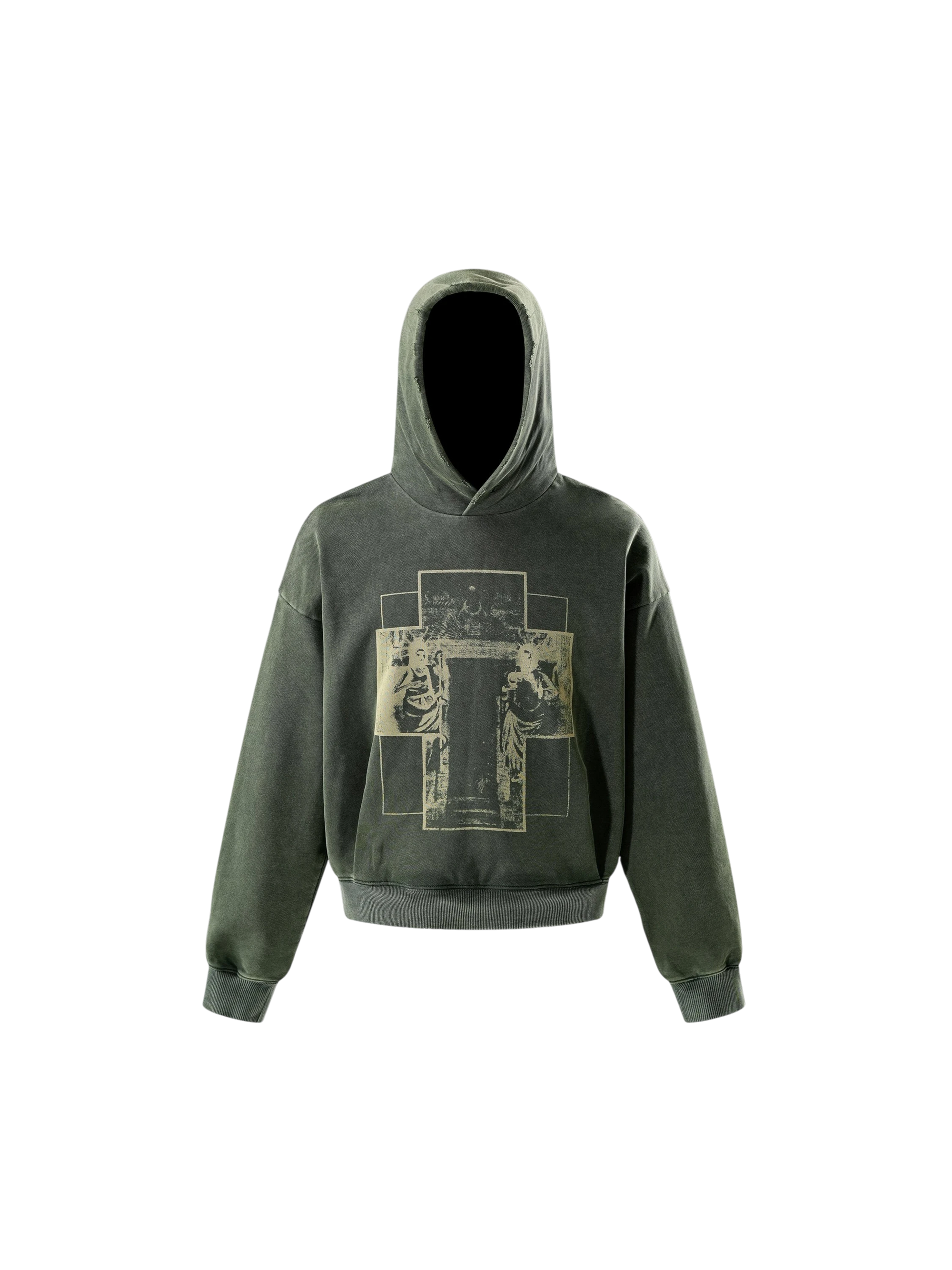 TBHNP Disciple Double Saints distressed pullover hoodie — men's streetwear hoodie
