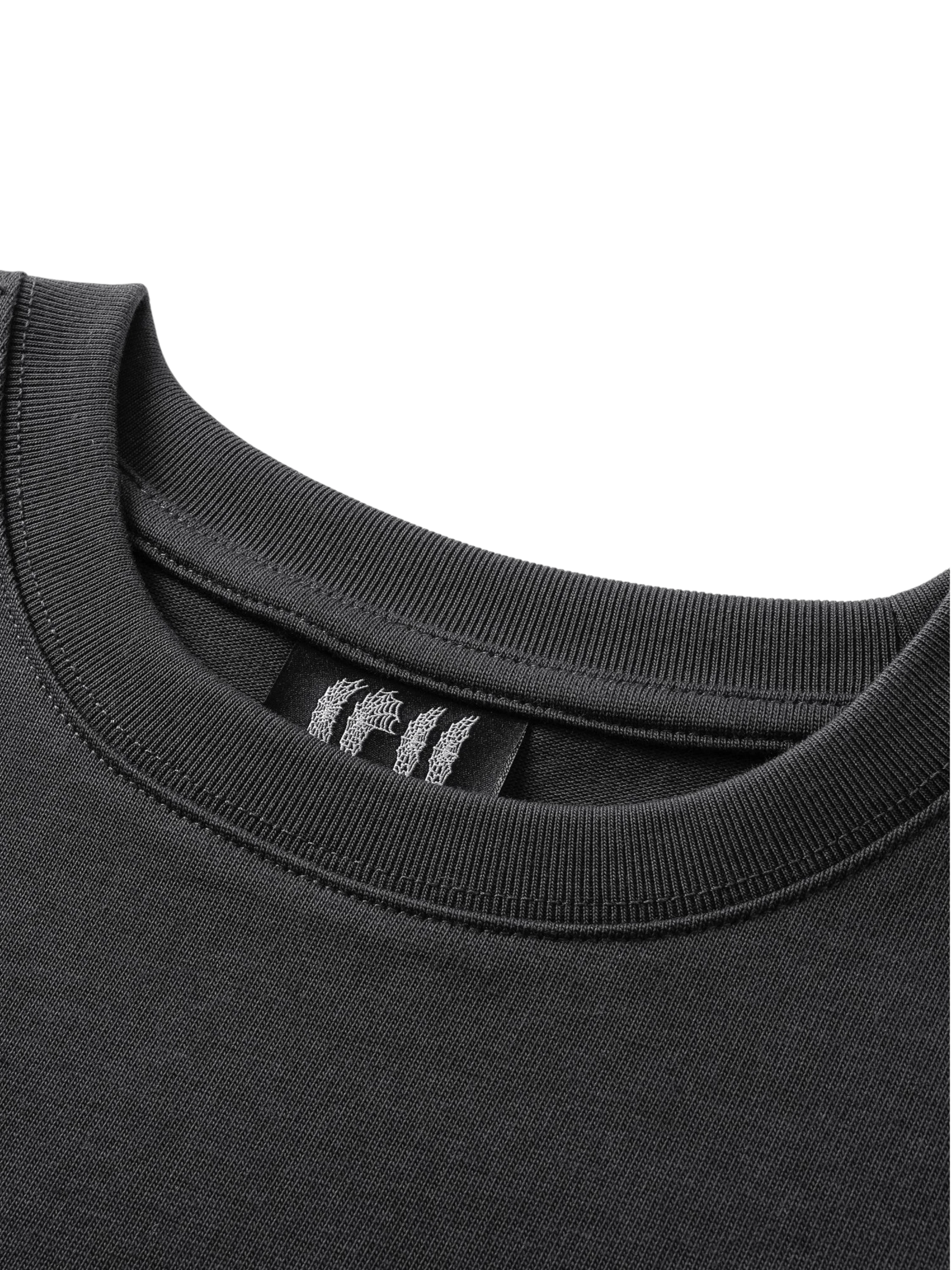 TBHNP Luminous Dawn flocked logo long-sleeve tee — men's streetwear graphic tee