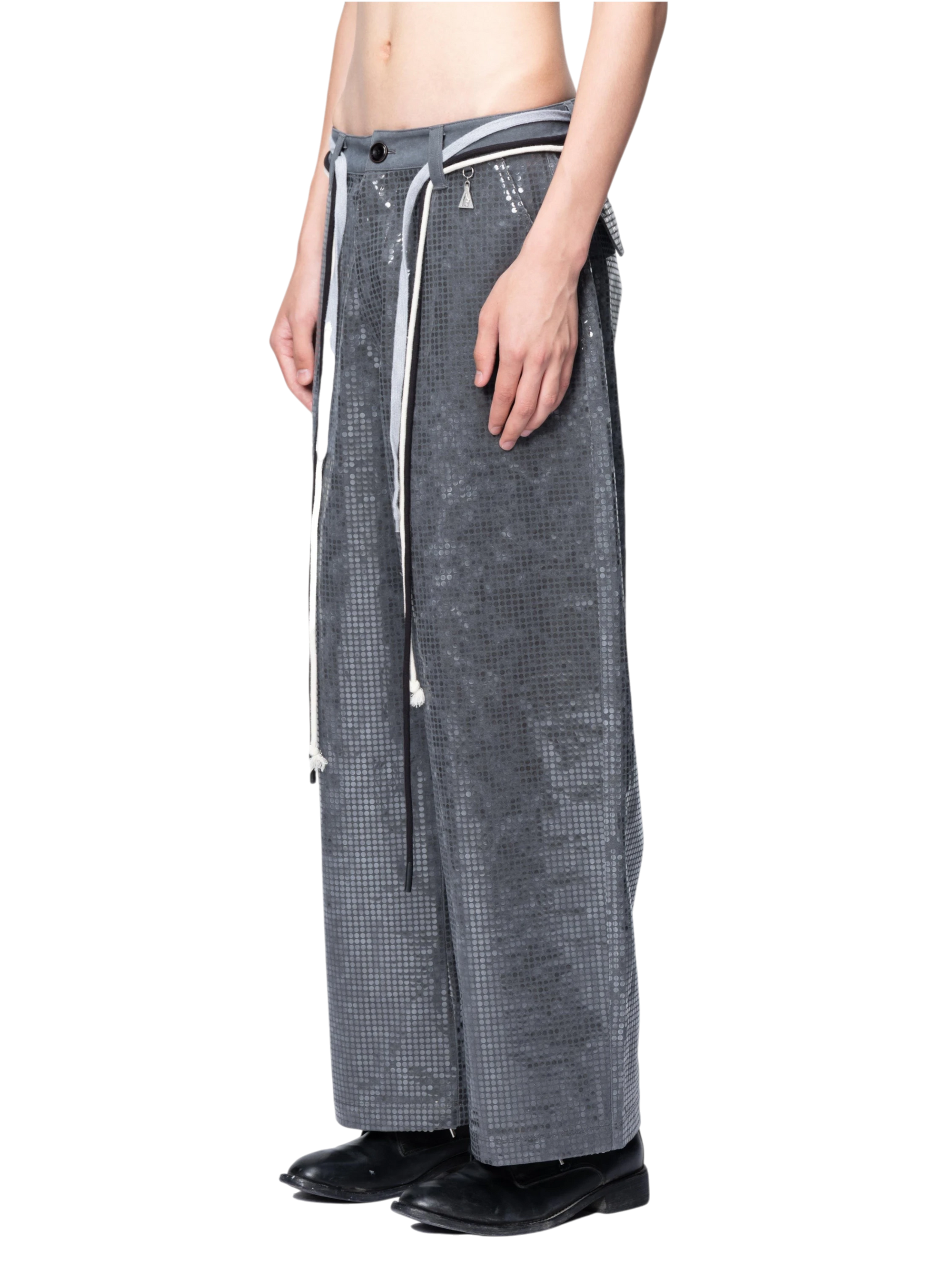 TBHNP Disciple sequin wide-leg work pants — men's streetwear pants