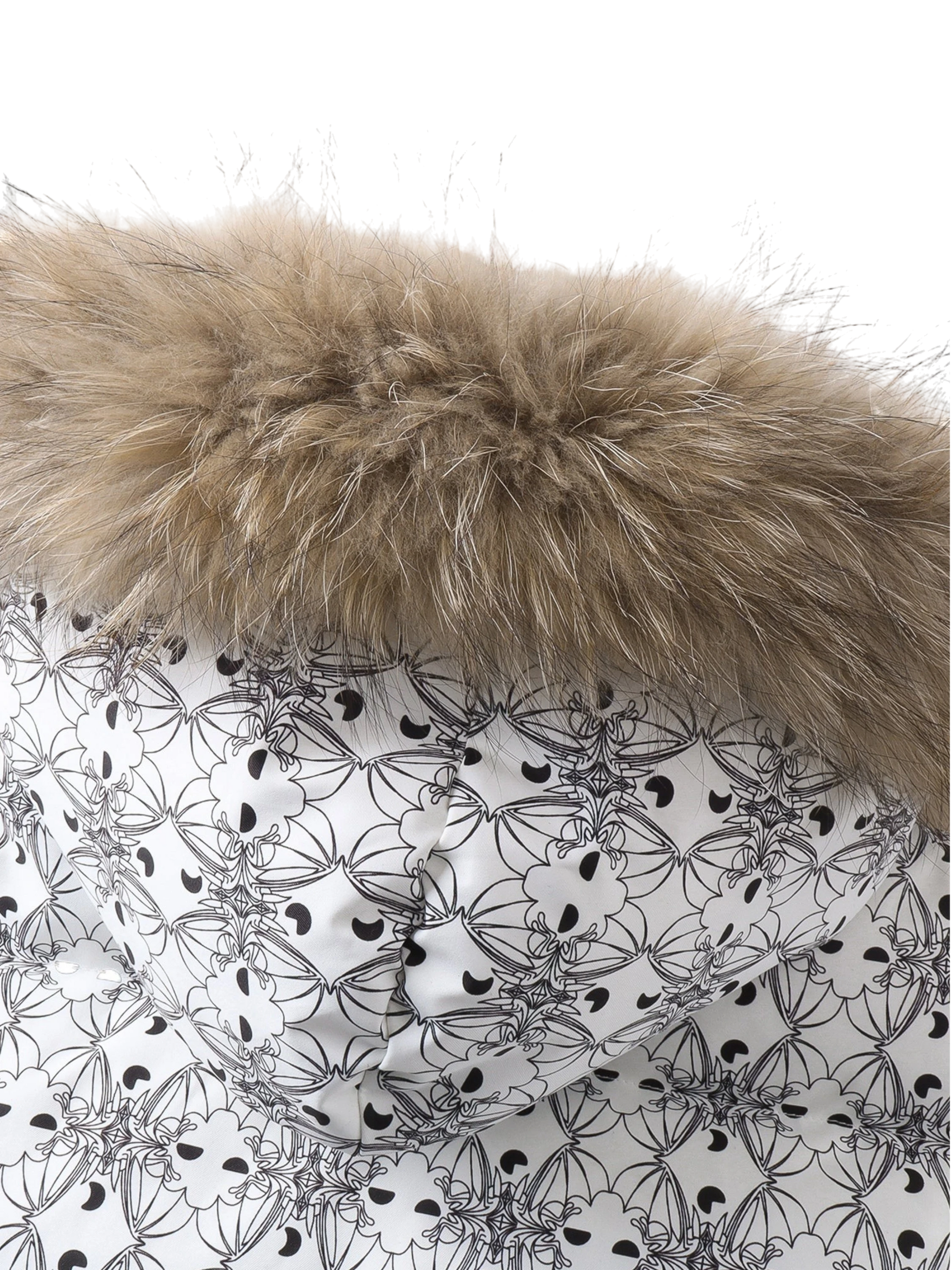 TBHNP Luminous Dawn bat pattern down puffer vest — men's streetwear gilet