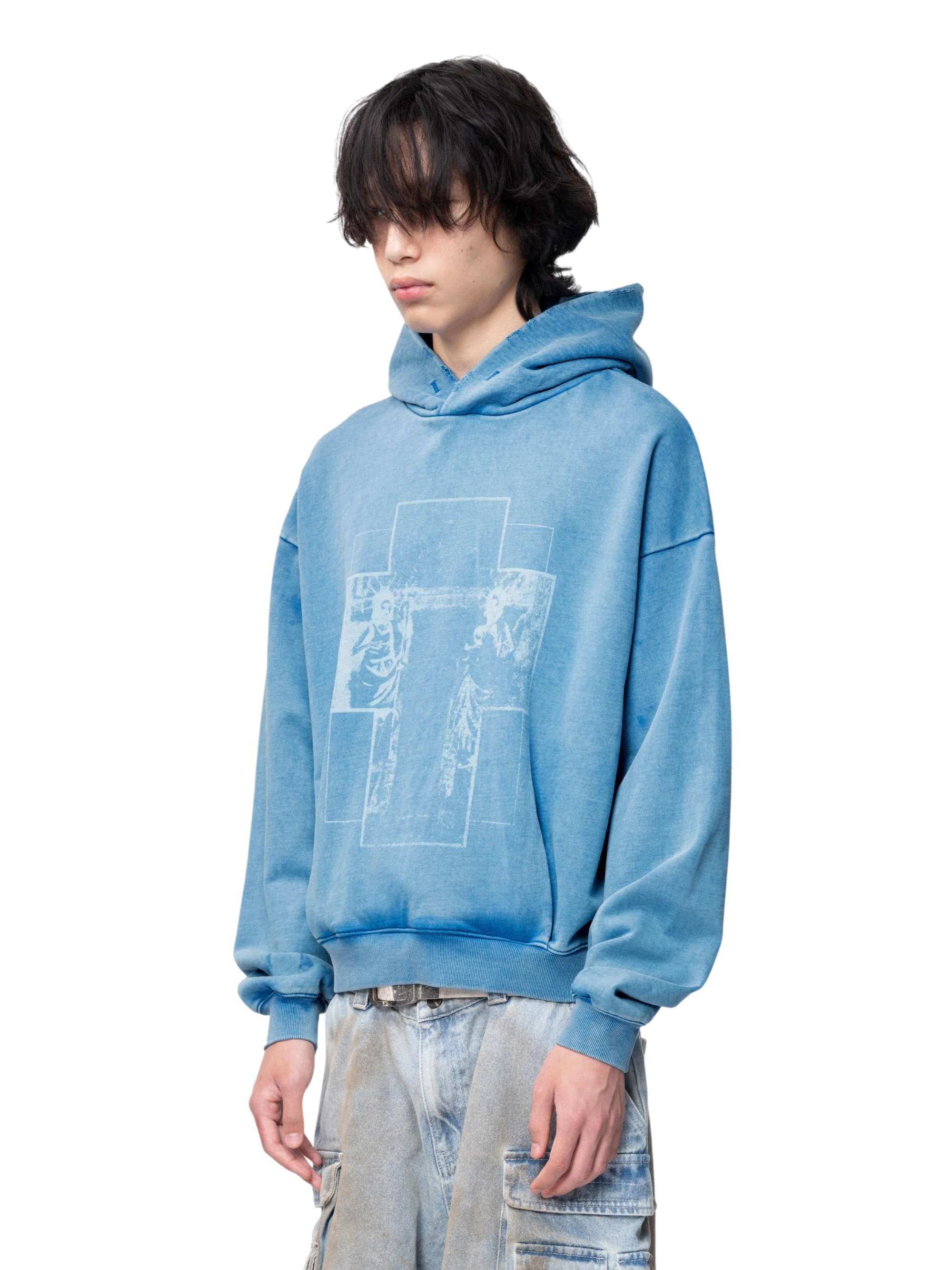 TBHNP Disciple Double Saints distressed pullover hoodie — men's streetwear hoodie