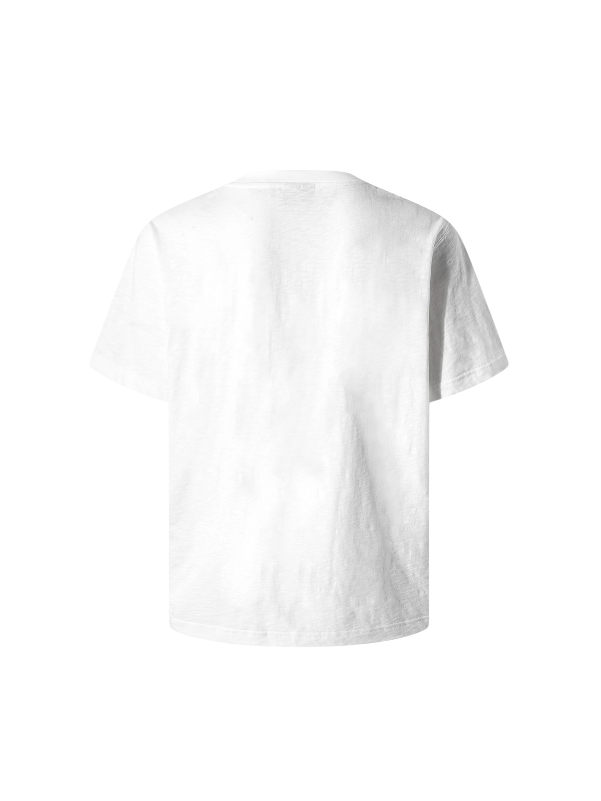 White Luminous Dawn cotton T-shirt, plain back view