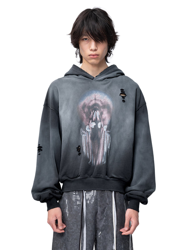 DISCIPLE SLASH DESTROYED HOODIE