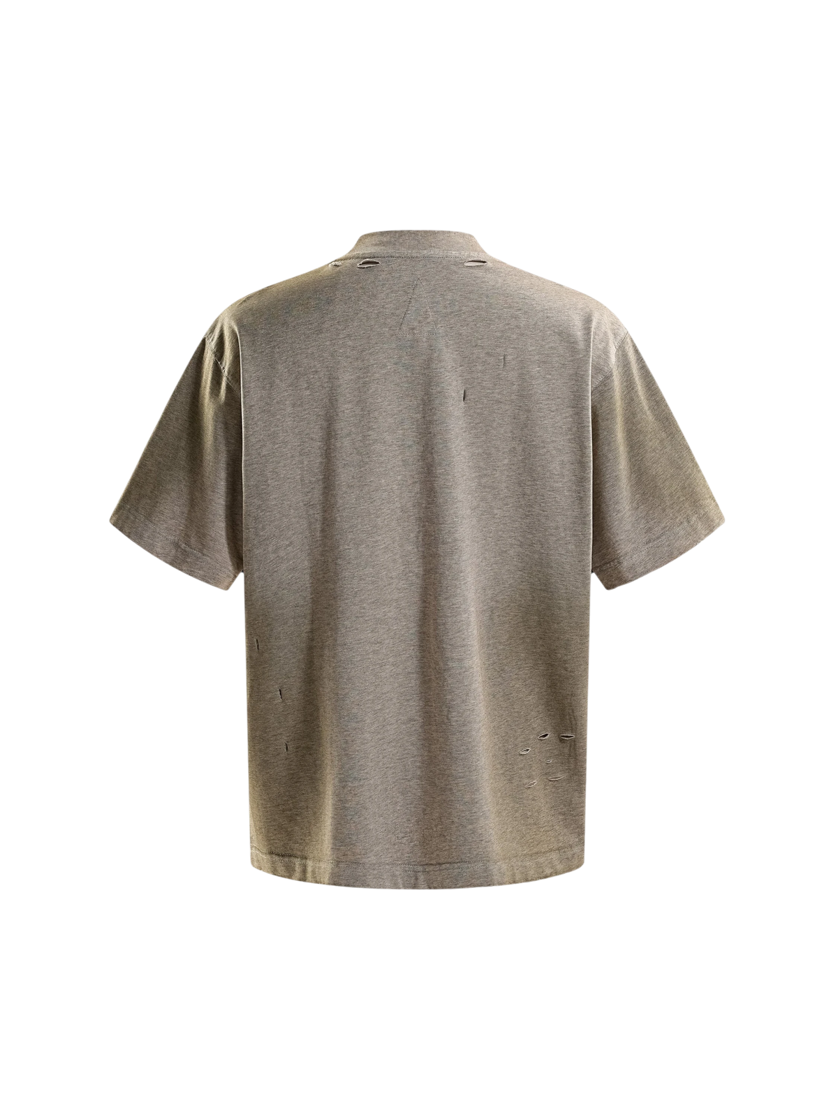 TBHNP floral-grey arrival short-sleeve tee, back flat-lay — men's streetwear tee