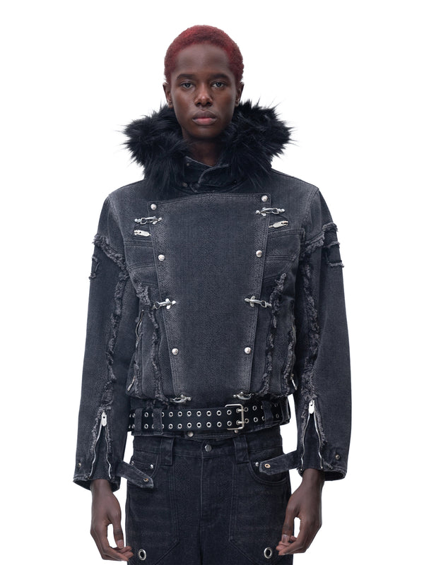 ECLIPSE OF THE BLOOD MOON COBRA PRINT JACKET