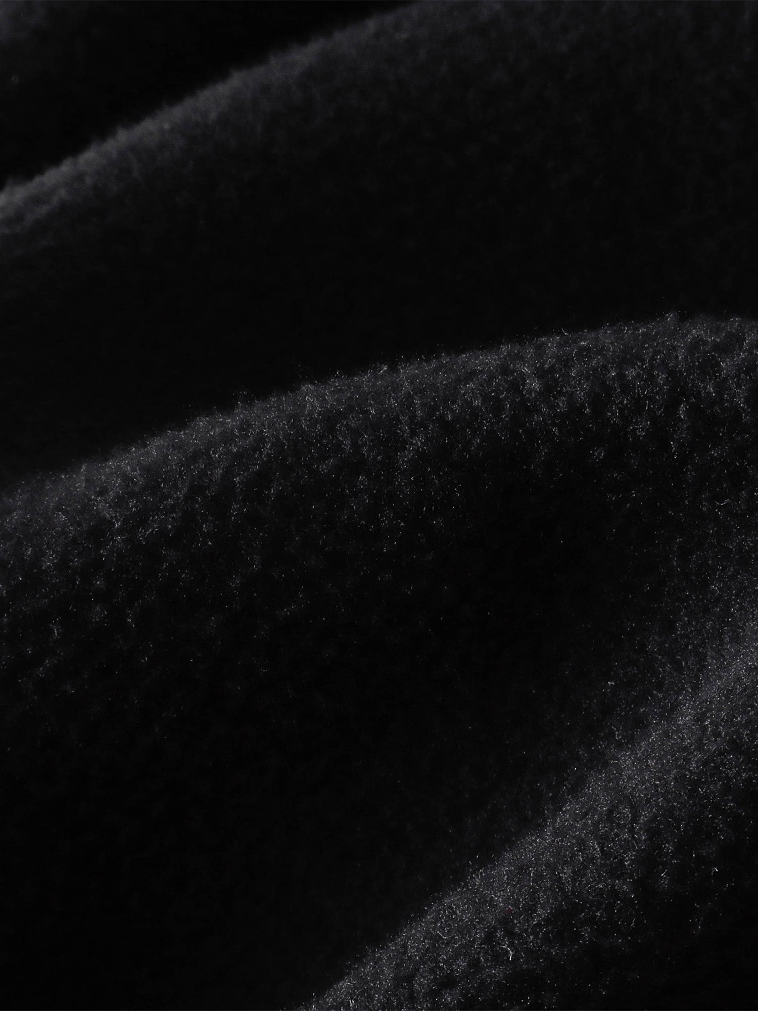 Soft brushed interior texture of black sweatpants