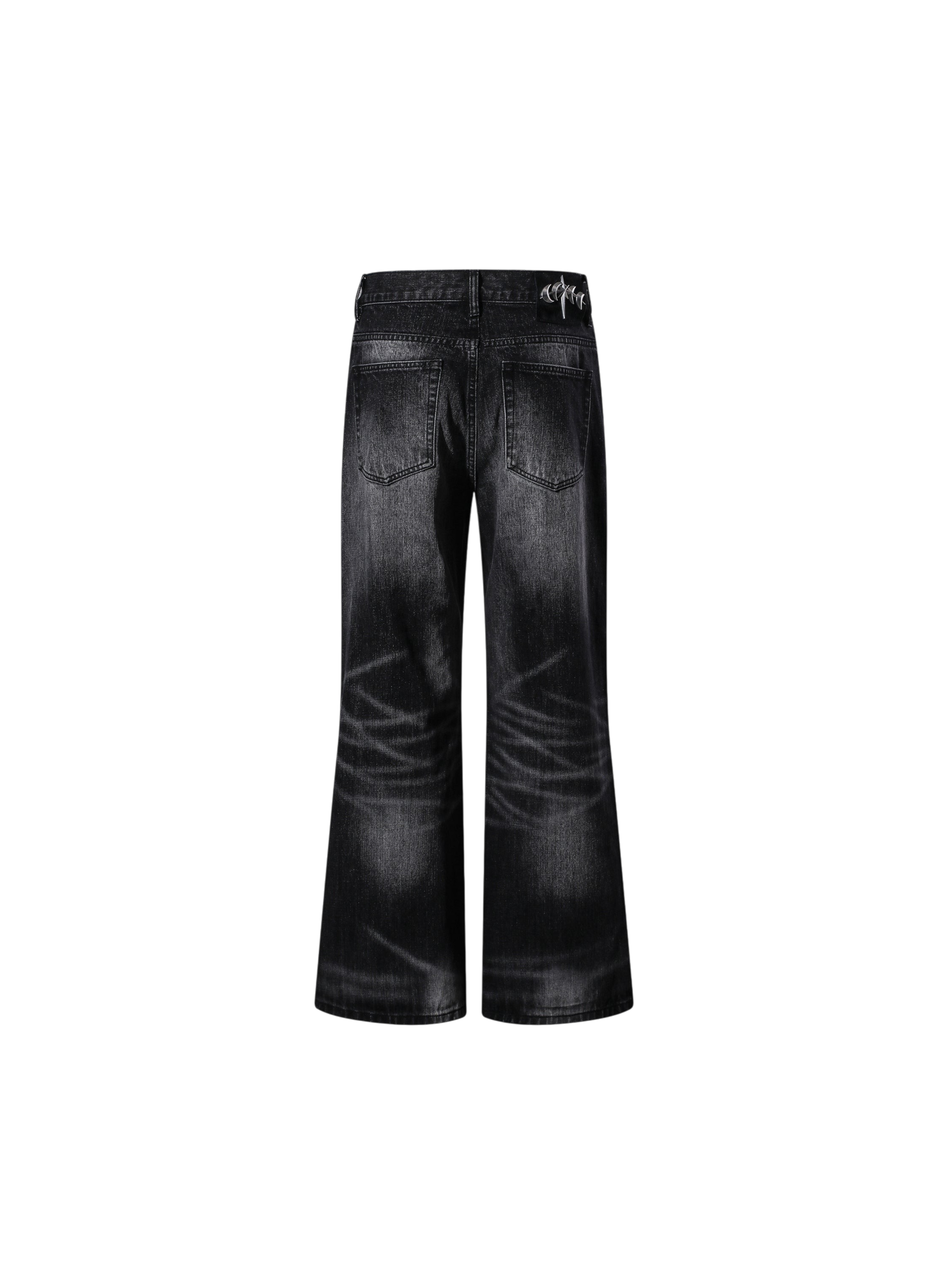 TBHNP T260017 black jeans, back view.