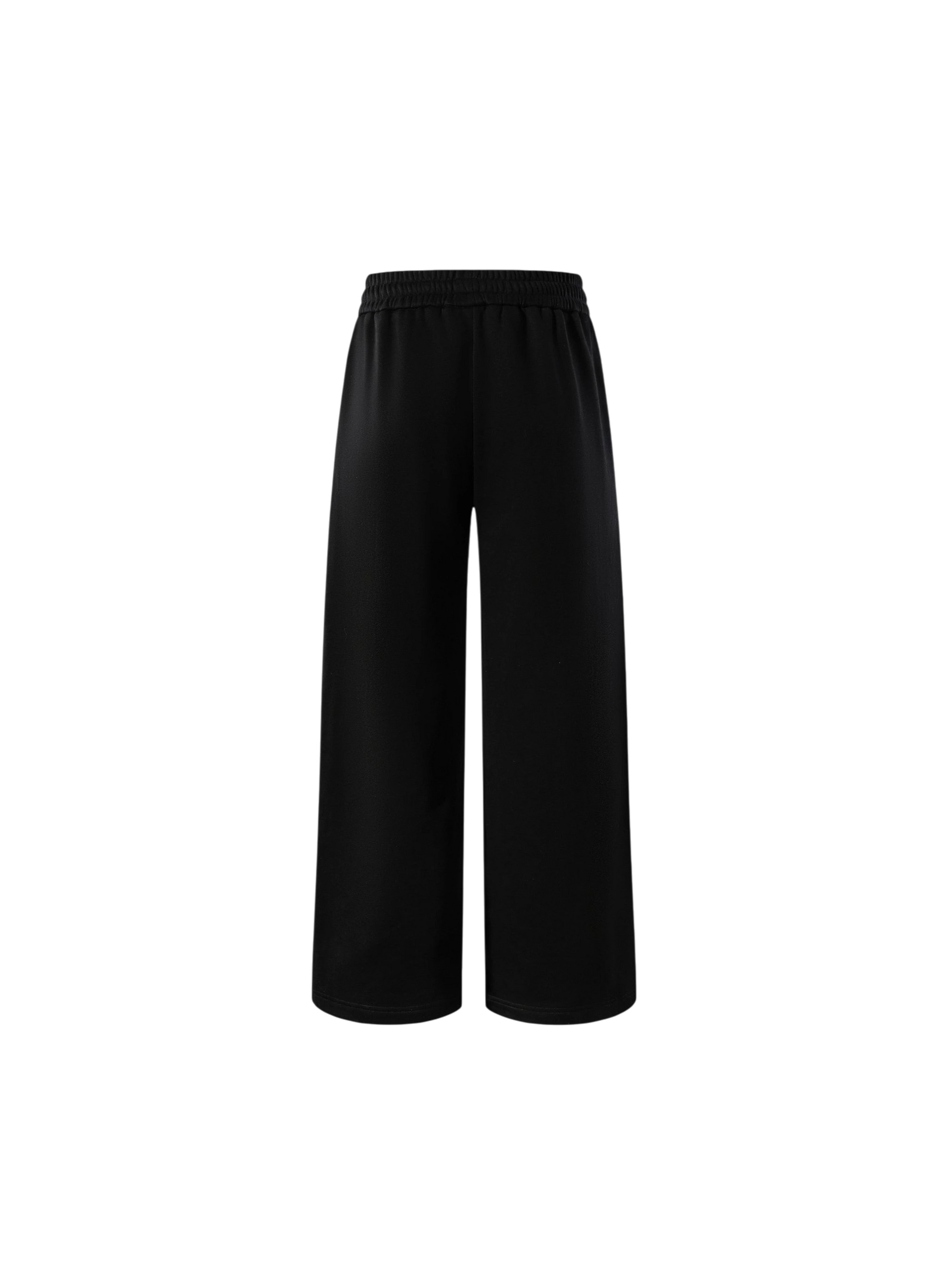 Black Luminous Dawn relaxed straight-leg sweatpants, back view