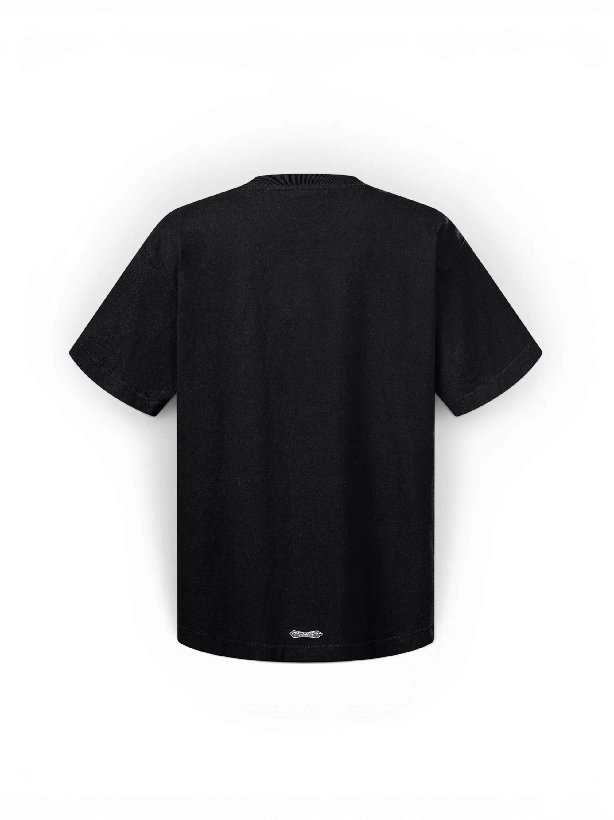 TBHNP Luminous Dawn faded gold print cotton t-shirt, black — men's streetwear graphic tee