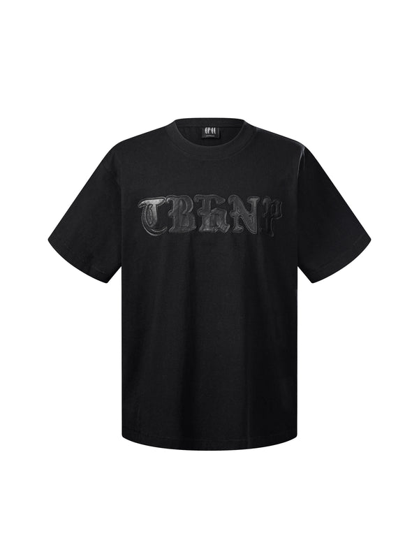 LUMINOUS DAWN LEATHER PATCH S/S TEE