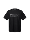 LUMINOUS DAWN LEATHER PATCH LOGO T-SHIRT