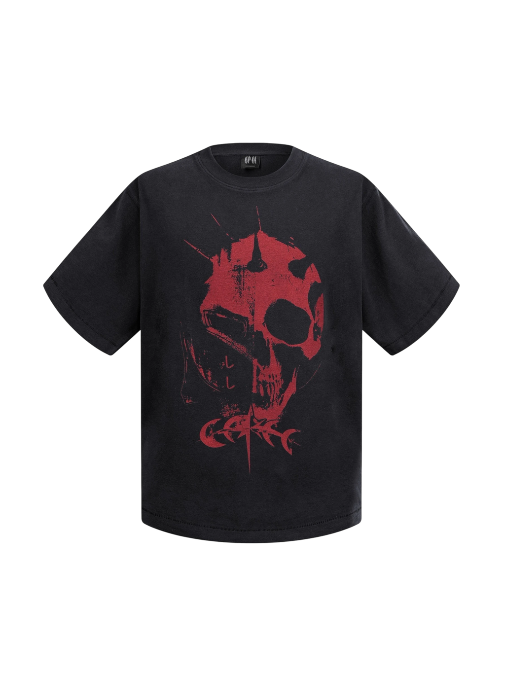 LUMINOUS DAWN GHOST & KNIGHT DISTRESSED T-SHIRT