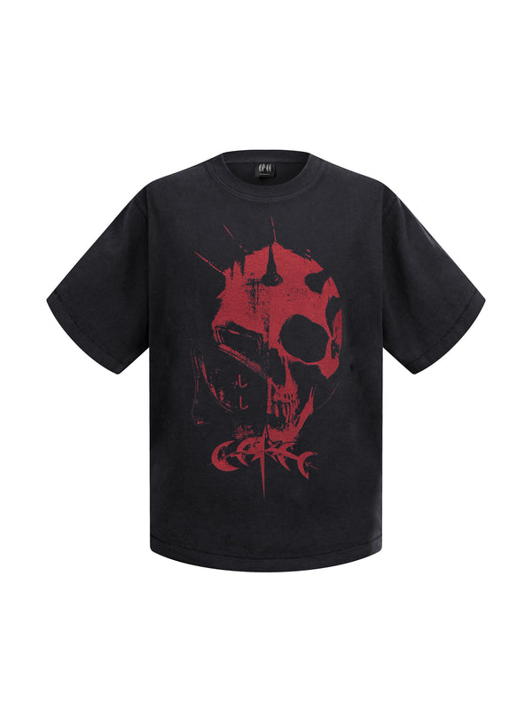 LUMINOUS DAWN GHOST&KNIGHT DISTRESSED S/S TEE