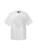 LUMINOUS DAWN STAR EMBROIDERY RHINESTONE T-SHIRT