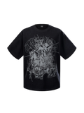 LUMINOUS DAWN BROKEN RUINS PRINT T-SHIRT