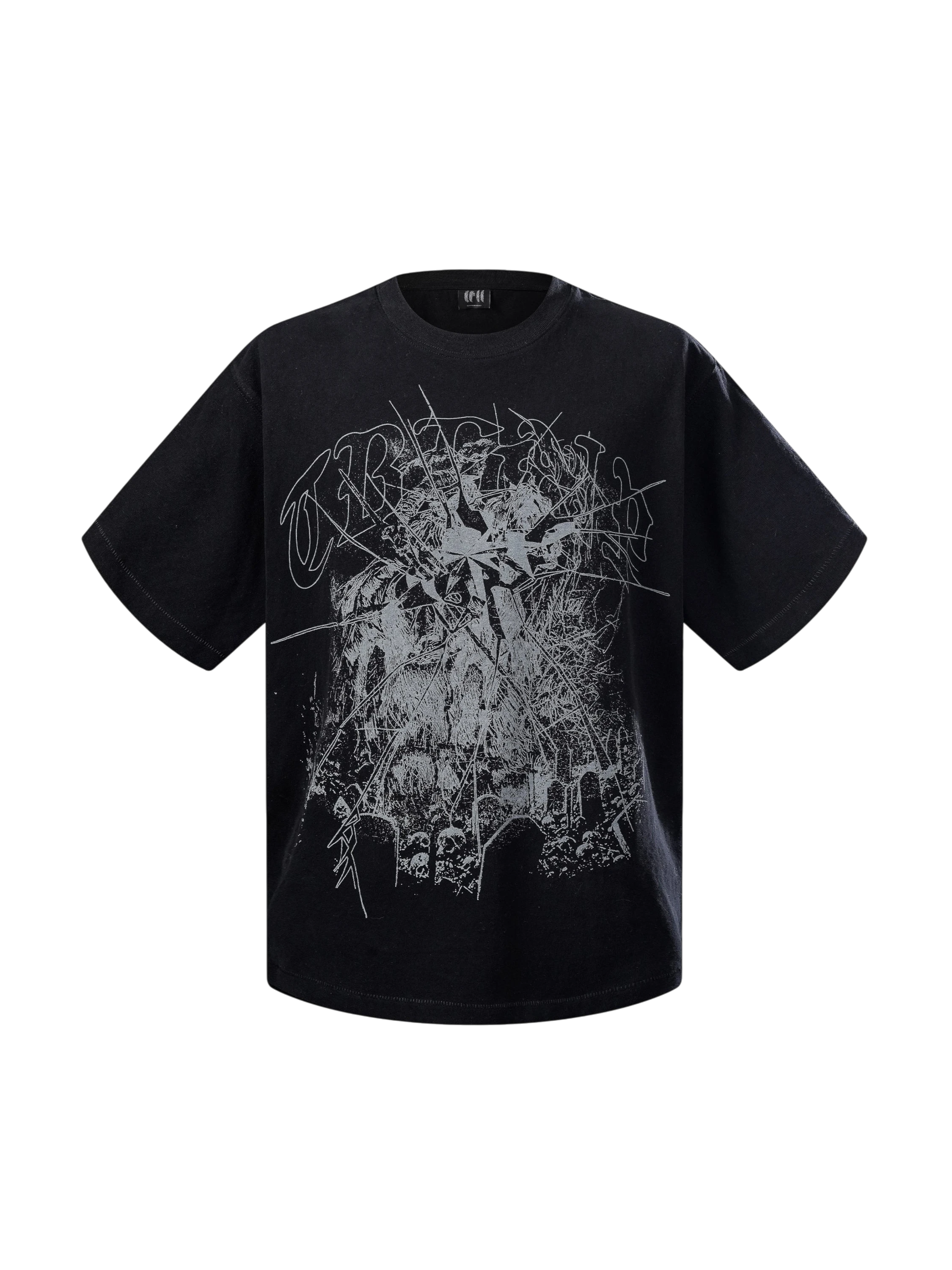 TBHNP Luminous Dawn broken ruins print cotton t-shirt — men's streetwear graphic tee