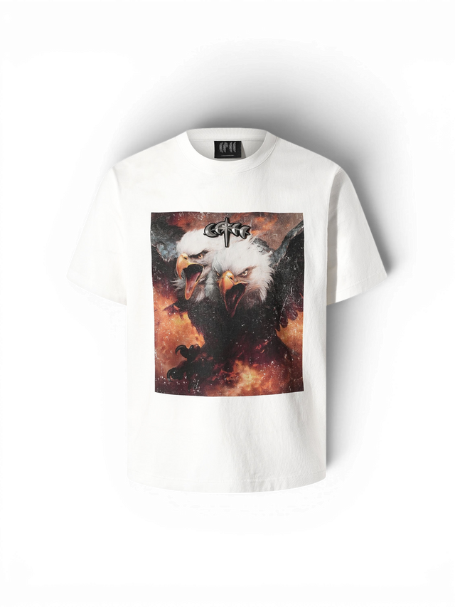 DOUBLE-HEADED EAGLE PHOTO-PRINT T-SHIRT