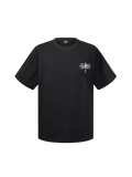LUMINOUS DAWN SPECTER FLOCKED LOGO T-SHIRT