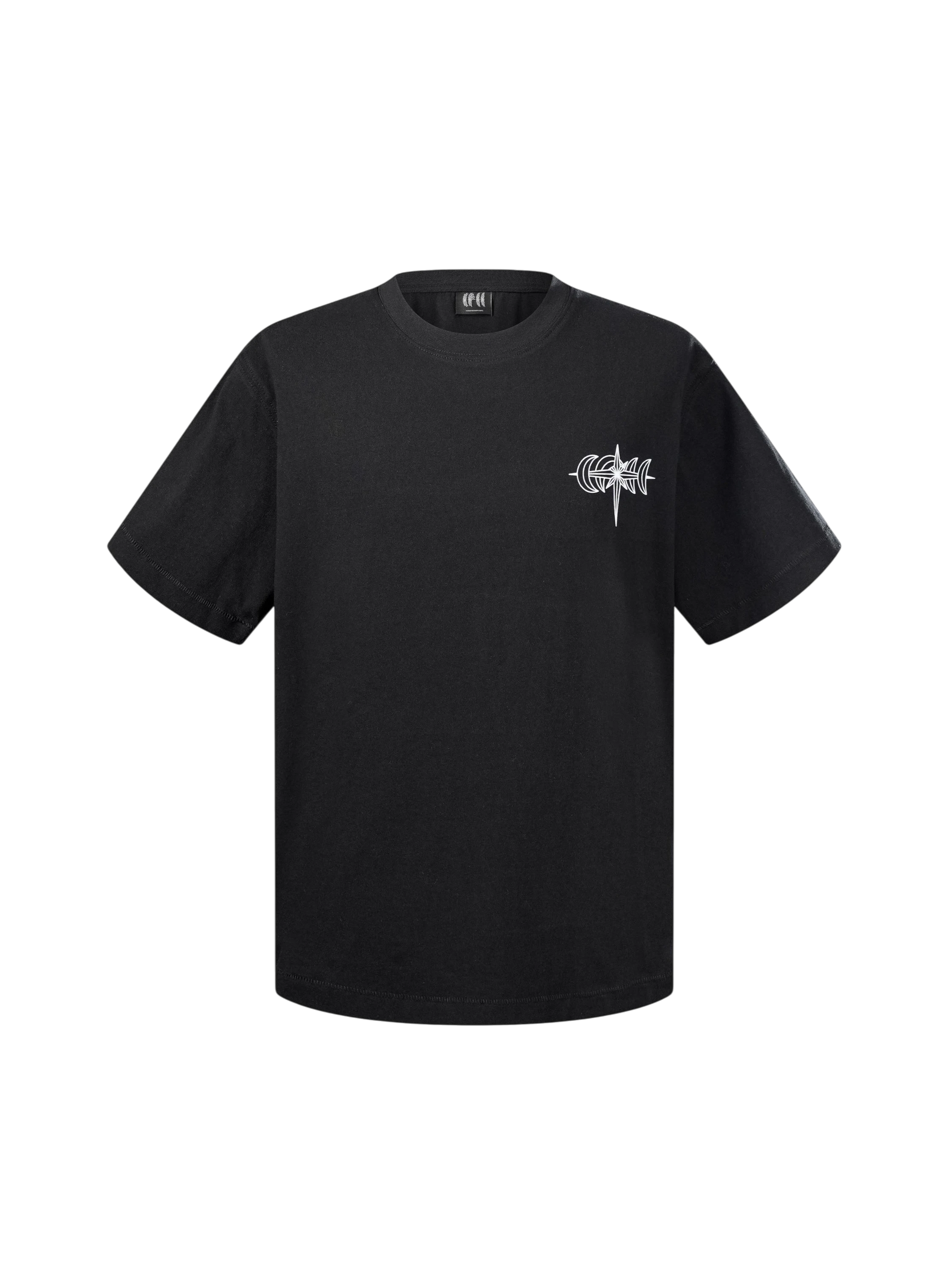 TBHNP Luminous Dawn specter flocked logo cotton t-shirt — men's streetwear graphic tee