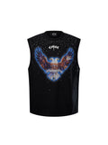 LUMINOUS DAWN DOUBLE-HEADED EAGLE RHINESTONE VEST