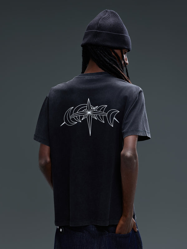 LUMINOUS DAWN DOUBLE-HEADED EAGLE WASHED S/S TEE