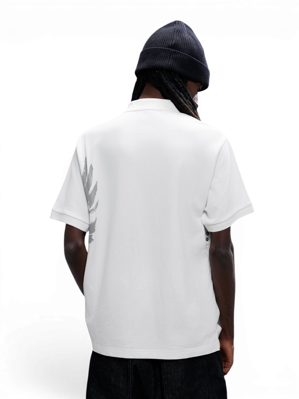 LUMINOUS DAWN DOUBLE-HEADED EAGLE EMBROIDERED POLO