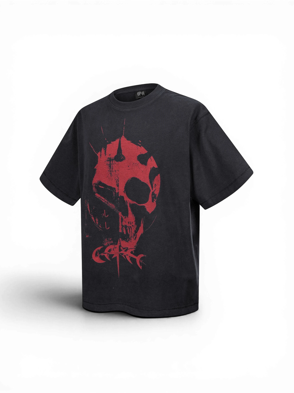 LUMINOUS DAWN GHOST & KNIGHT DISTRESSED T-SHIRT