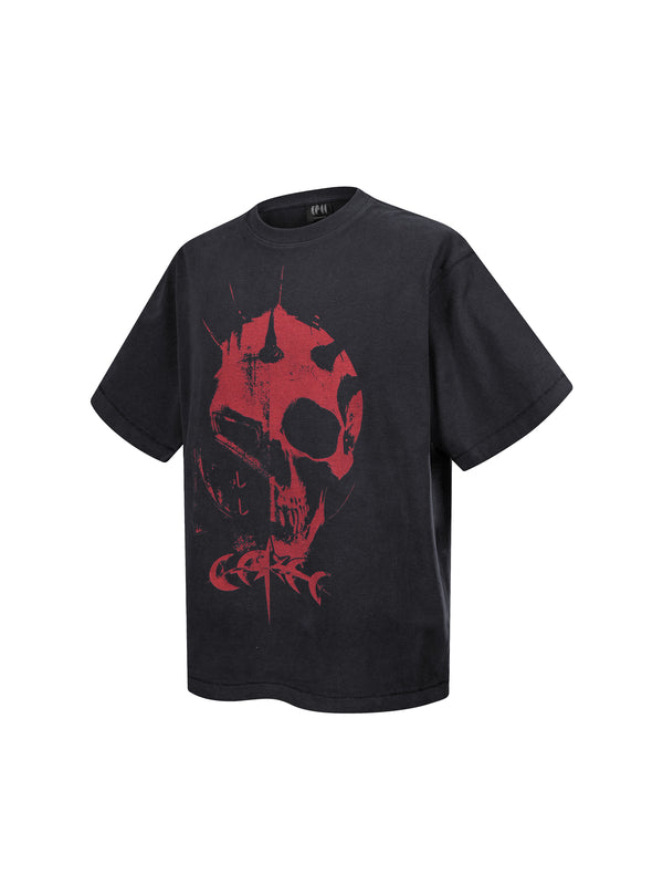 LUMINOUS DAWN GHOST&KNIGHT DISTRESSED S/S TEE