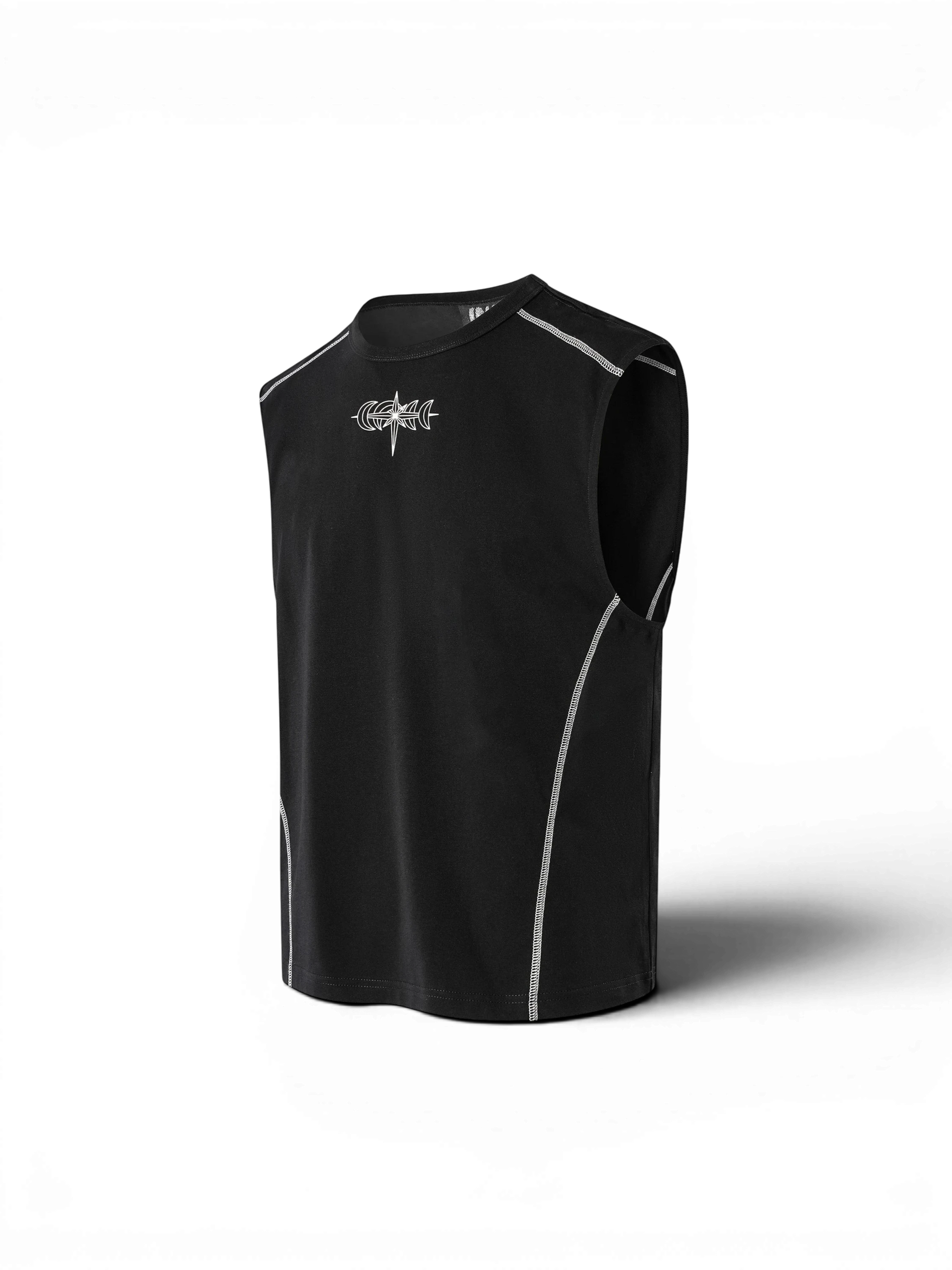 TBHNP Luminous Dawn double-headed eagle sleeveless cotton tee — men's streetwear tank top