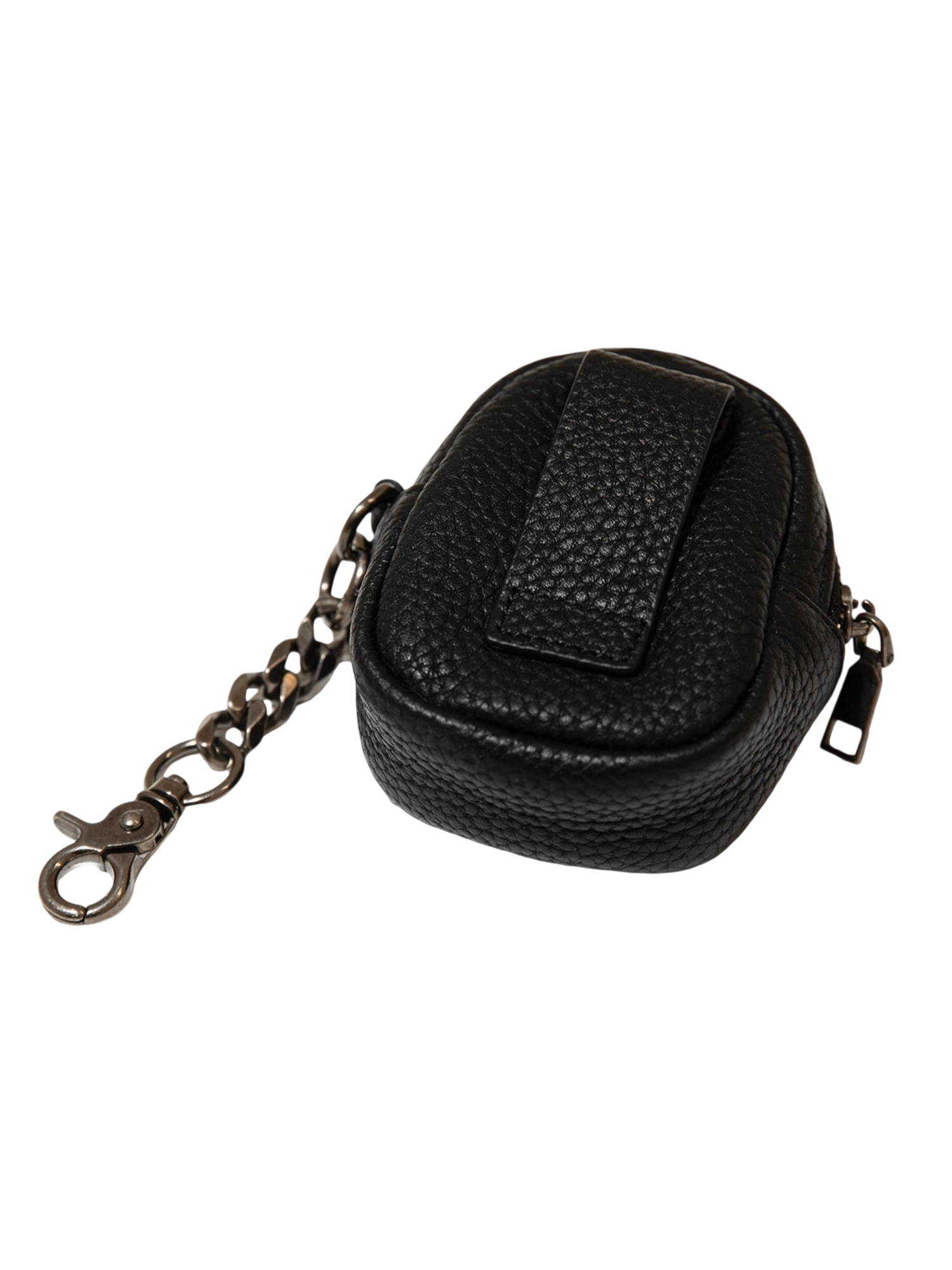 TBHNP Luminous Dawn full-grain leather belt pouch, black — gothic streetwear accessory