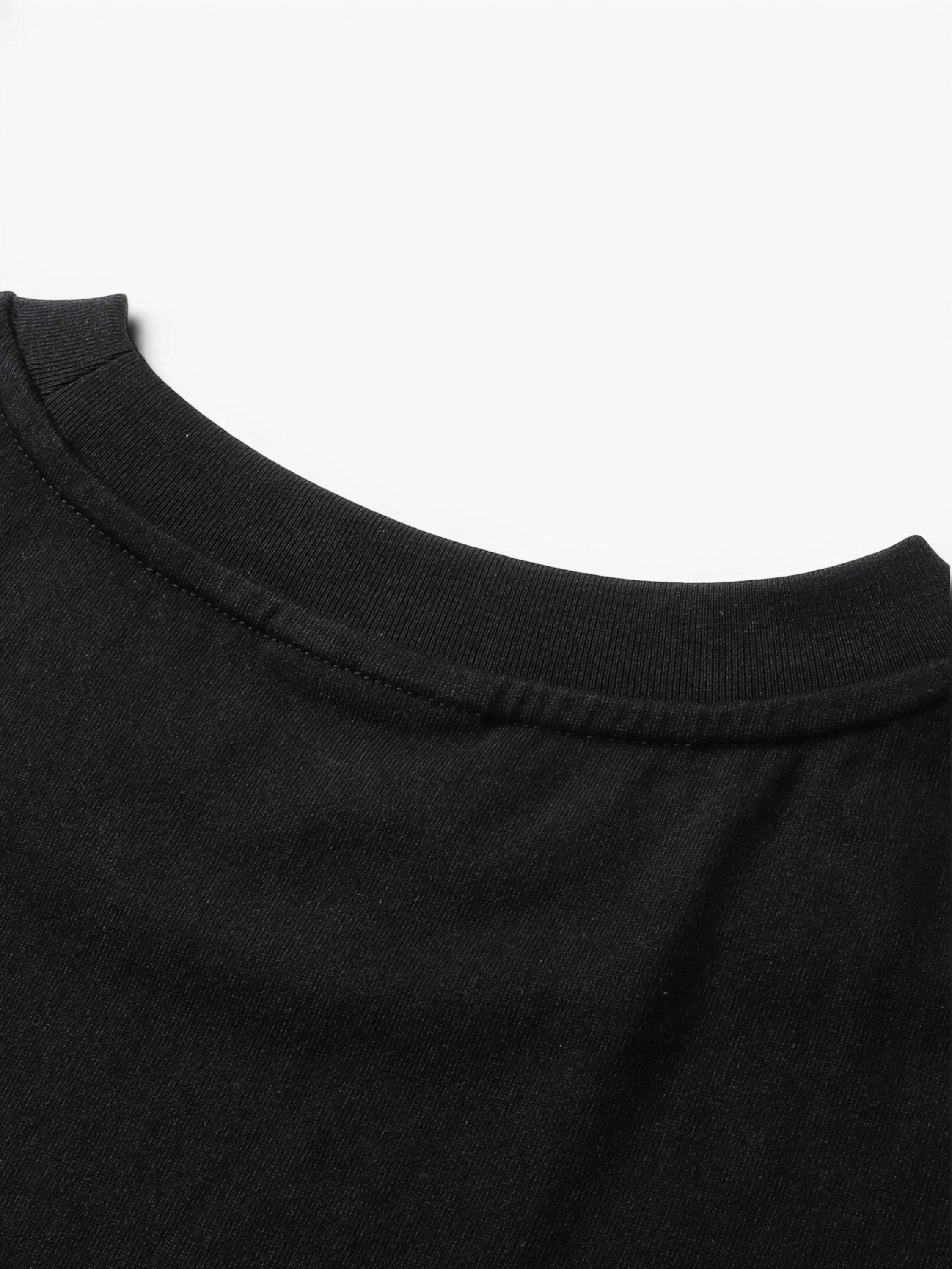 TBHNP Luminous Dawn leather patch logo cotton t-shirt, black — men's streetwear tee