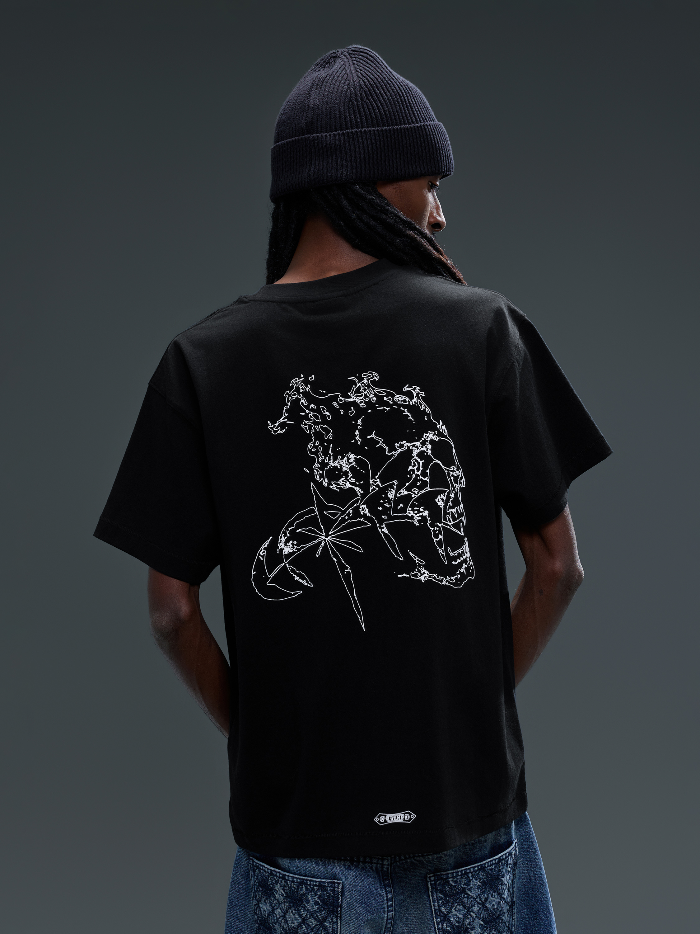 LUMINOUS DAWN SPECTER FLOCKED S/S TEE