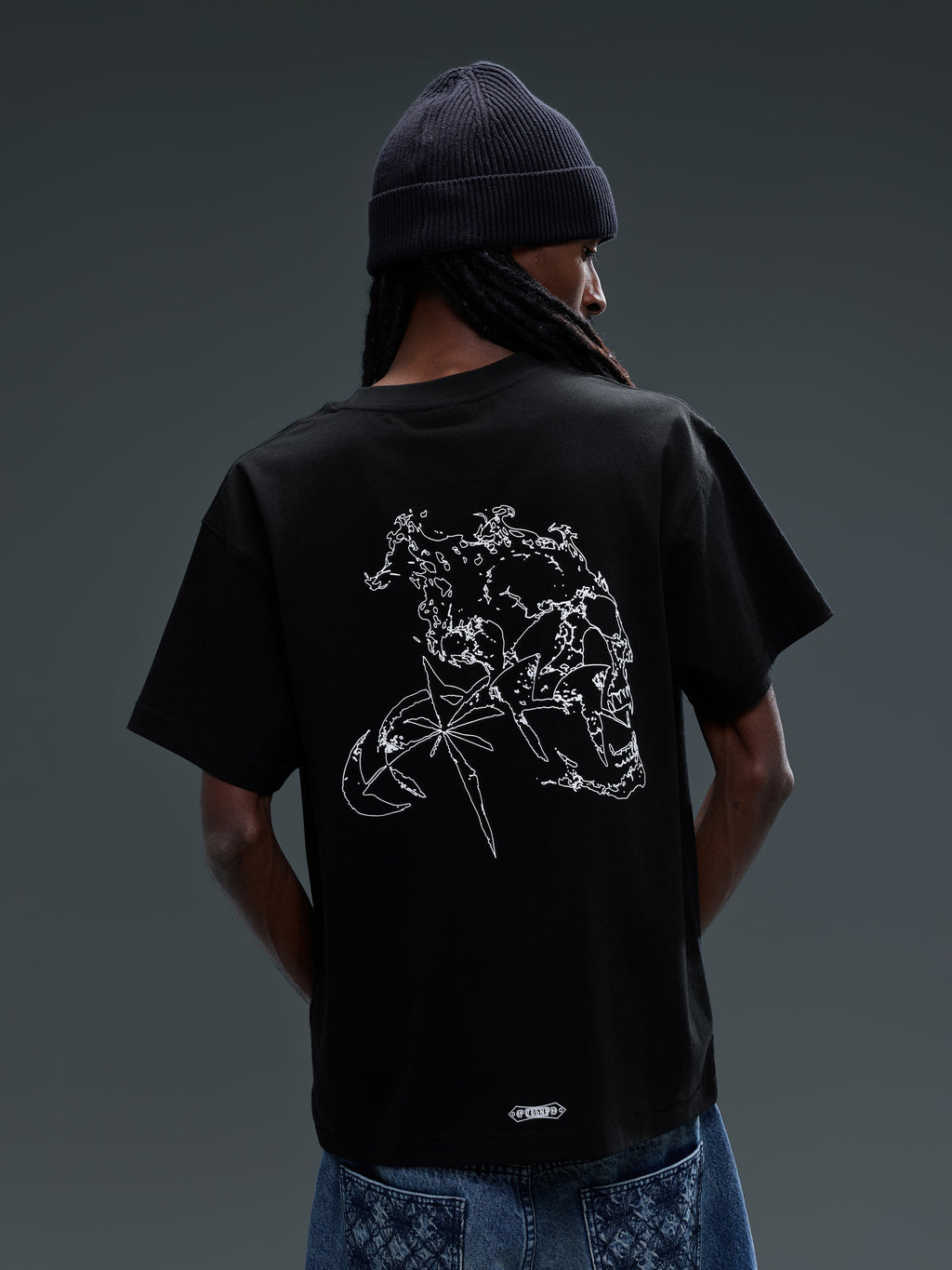 LUMINOUS DAWN SPECTER FLOCKED S/S TEE